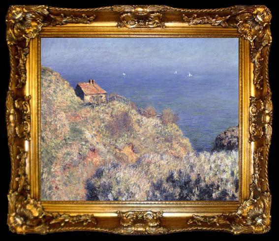 framed  Claude Monet The Fisherman-s Hut at Varengeville, ta009-2
